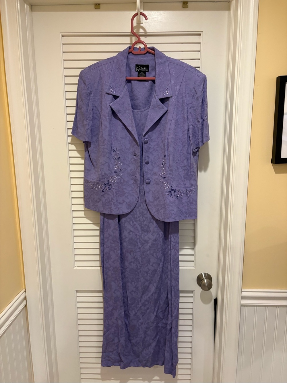 K Studio Purple Two Piece Dress Size 14